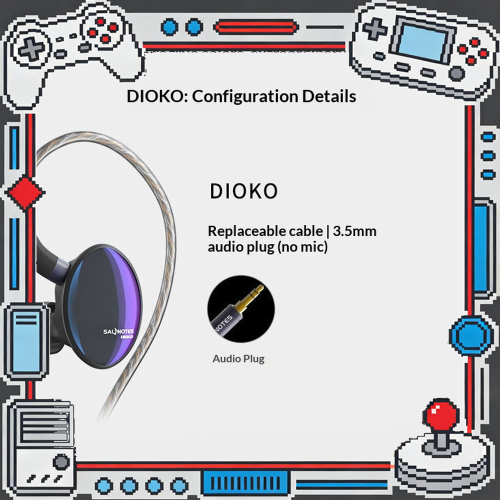 Planar Magnetic Iem Earphones - 7Hz x Crinacle Dioko, écouteurs intra-auriculaires