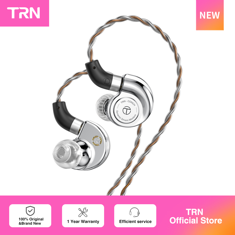 Type C Wired Earphones With Mic - TRN Conch Earphone Lucky Bag –