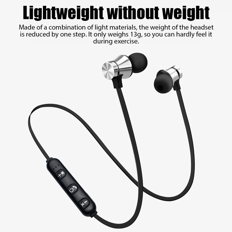 Magnetic Neckband Sports Earphones - Écouteurs sans fil Bluetooth 4.2 XT11,