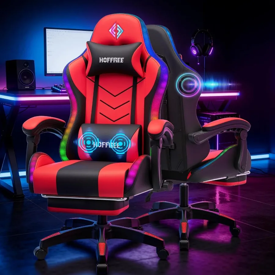 Chaise de jeu RGB avec haut-pa - Speakers avis et prix