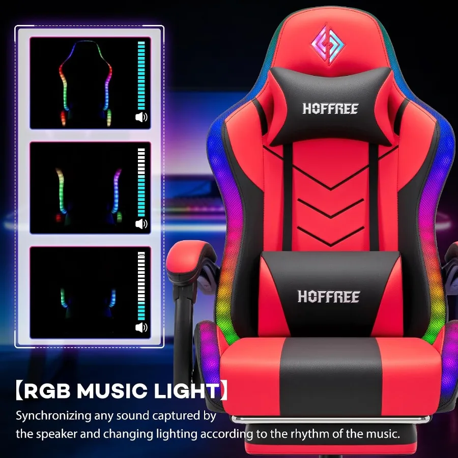 Chaise de jeu RGB avec haut-pa - Speakers avis et prix