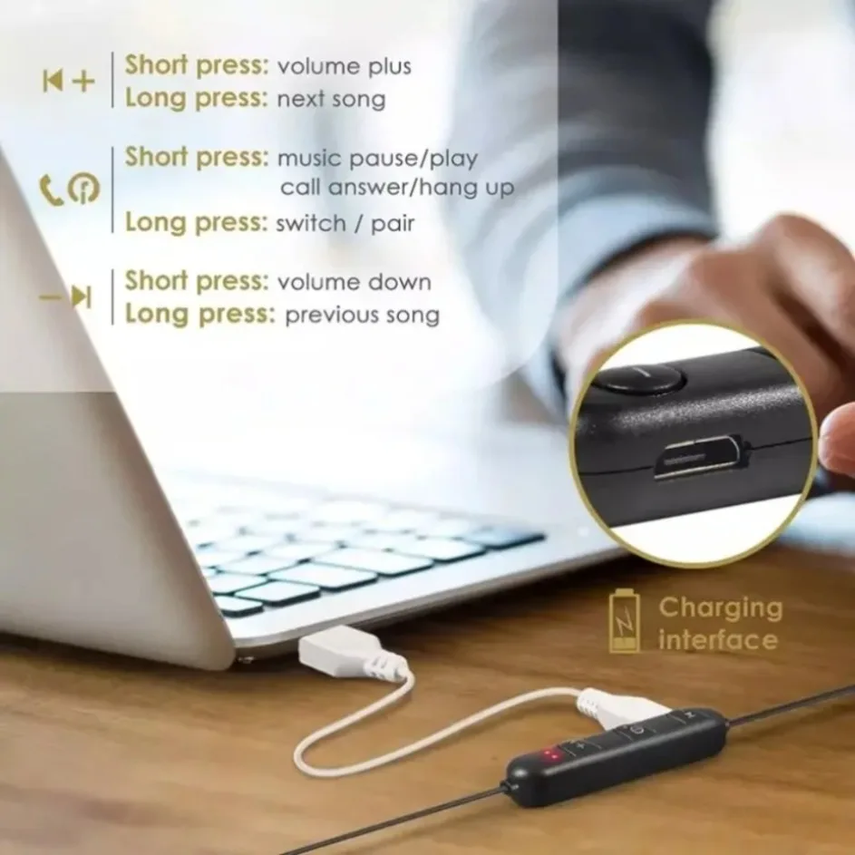 Écouteurs Bluetooth intra-auri - Magnetic Neckband Sports Earphones avis et prix