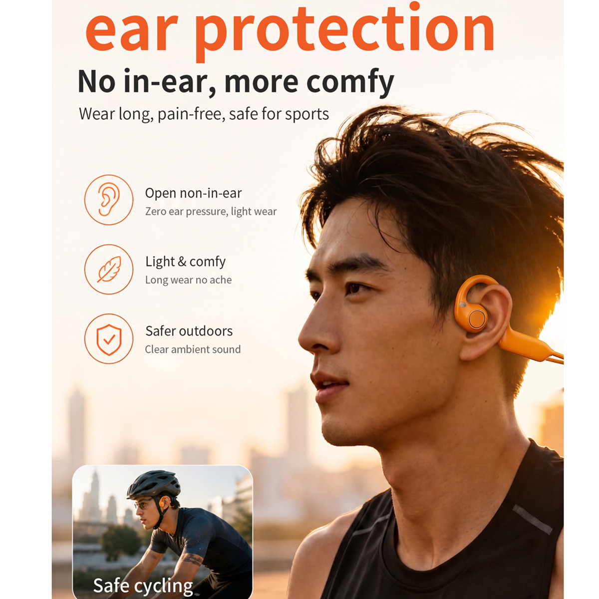 Nouveaux écouteurs à conductio - Bone Conduction Running Headphones avis et prix