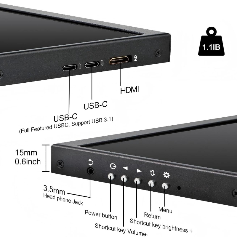 Mini moniteur portable pour bu - Laptops avis et prix