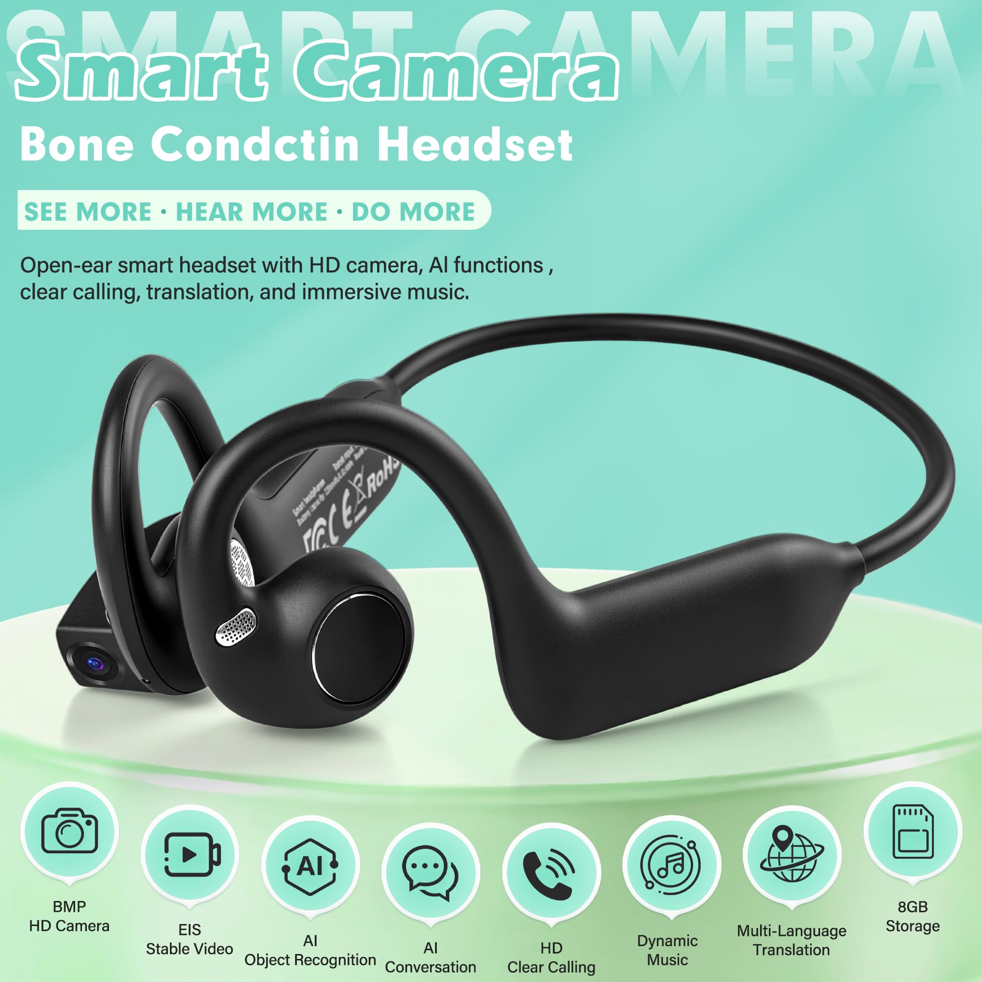 Écouteurs à conduction osseuse - Bone Conduction Running Headphones avis et prix