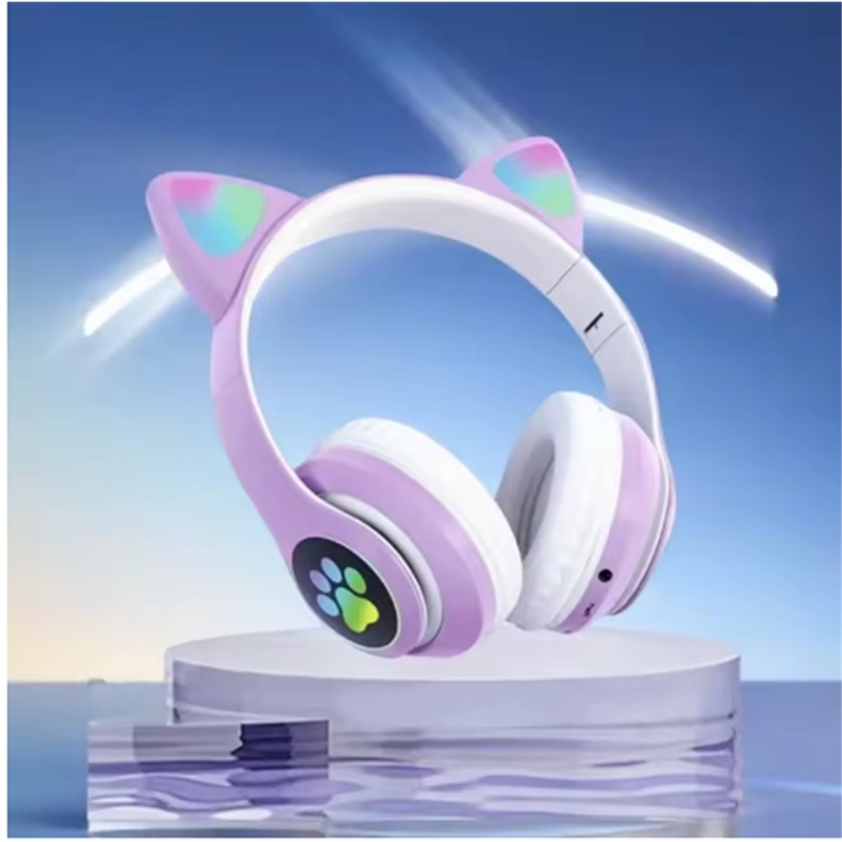 DT[Ensemble] D1585 - Casque Bl - Cat Ear Bluetooth Headset Led avis et prix