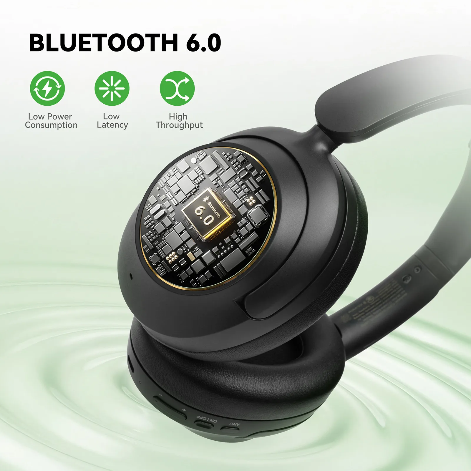 Casque sans fil Bluetooth 6.0  - Anc Wireless Over Ear Headphones avis et prix