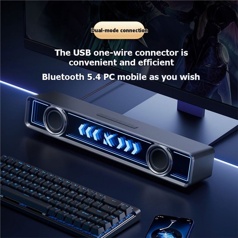 Haut-parleur pour ordinateur d - Rgb Computer Soundbar For Pc avis et prix