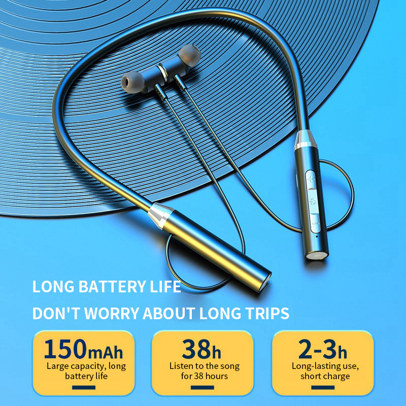 Casque sans fil Bluetooth 5.0, - Magnetic Neckband Sports Earphones avis et prix