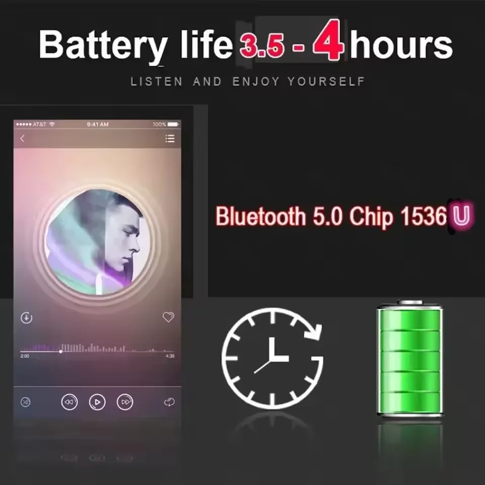 Écouteurs sans fil Bluetooth 5 - Headphones avis et prix