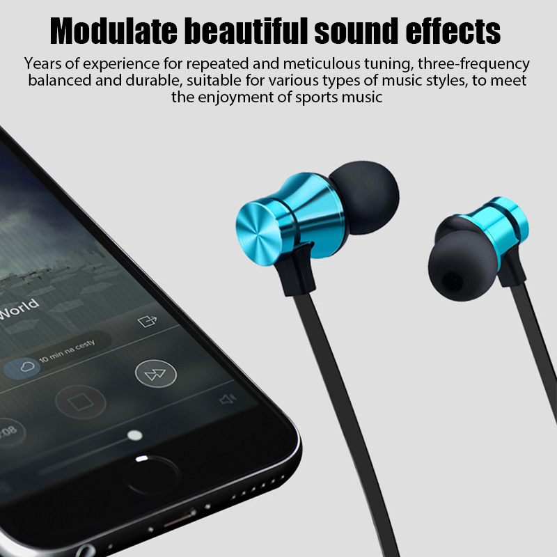 Écouteurs sans fil Bluetooth 4 - Magnetic Neckband Sports Earphones avis et prix